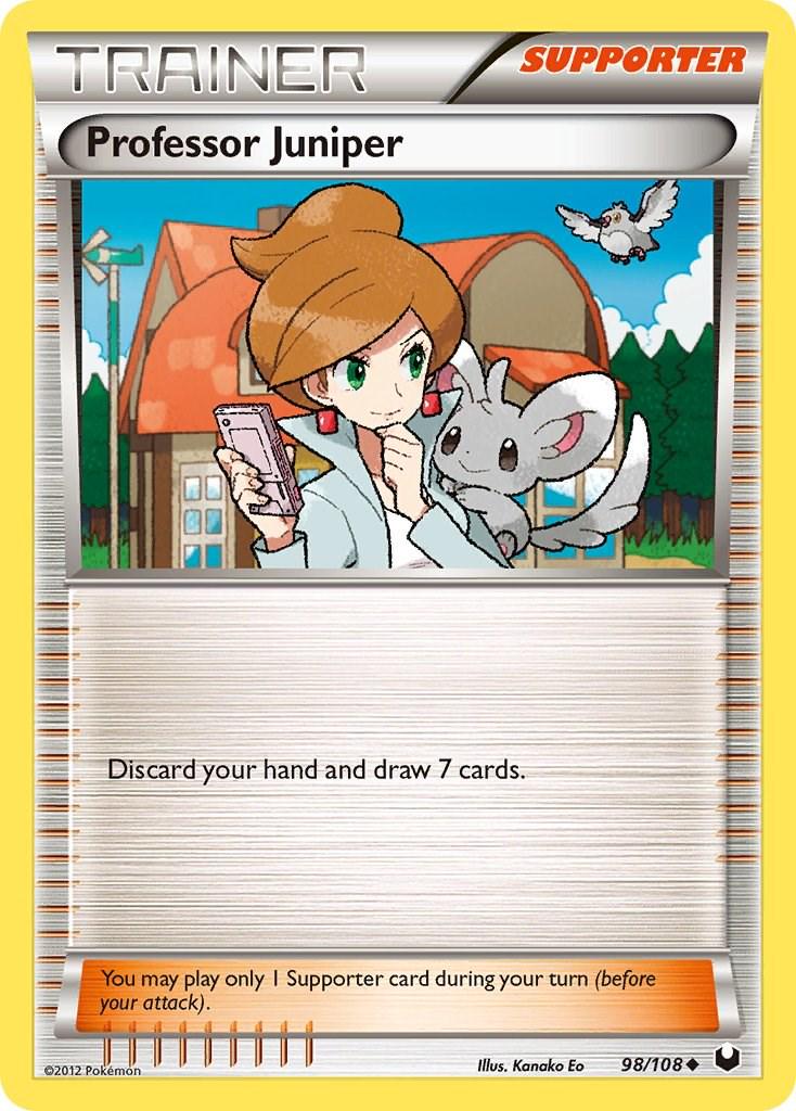 Professor Juniper #98 Pokemon Dark Explorers