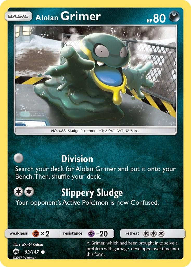 Alolan Grimer #83 Pokemon Burning Shadows
