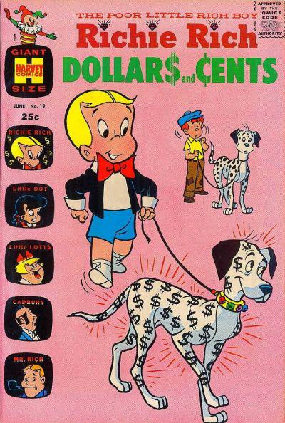 Richie Rich Dollars and Cents #19 (1967) Comic Books Richie Rich Dollars and Cents