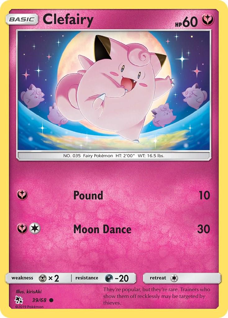 Clefairy #39 Pokemon Hidden Fates