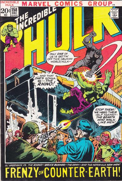 The Incredible Hulk #158 (1972) Comic Books Incredible Hulk