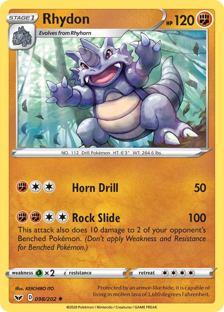 Rhydon #98 Pokemon Sword & Shield