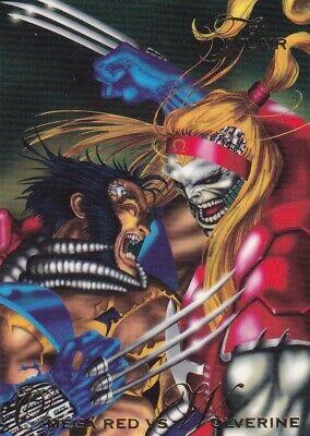 Omega Red vs. Wolverine #86 Marvel 1994 Flair
