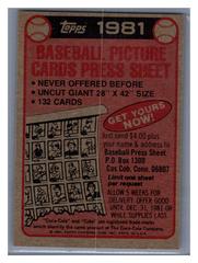 Back | Pirates Header Baseball Cards 1981 Coca Cola