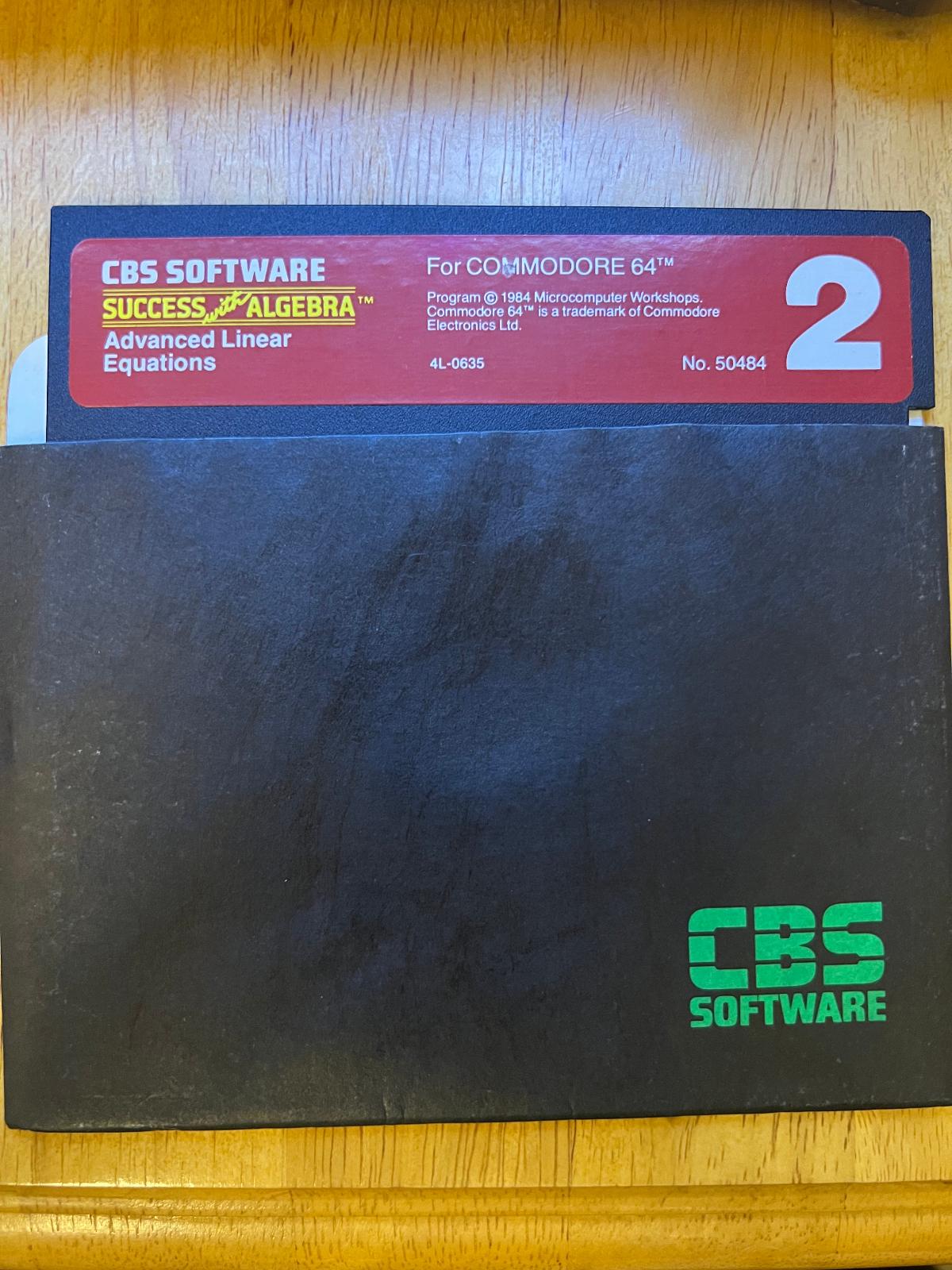 Success with Algebra Advanced Linear Equations Commodore 64