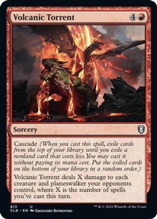 Volcanic Torrent #813 Magic Commander Legends: Battle for Baldur's Gate