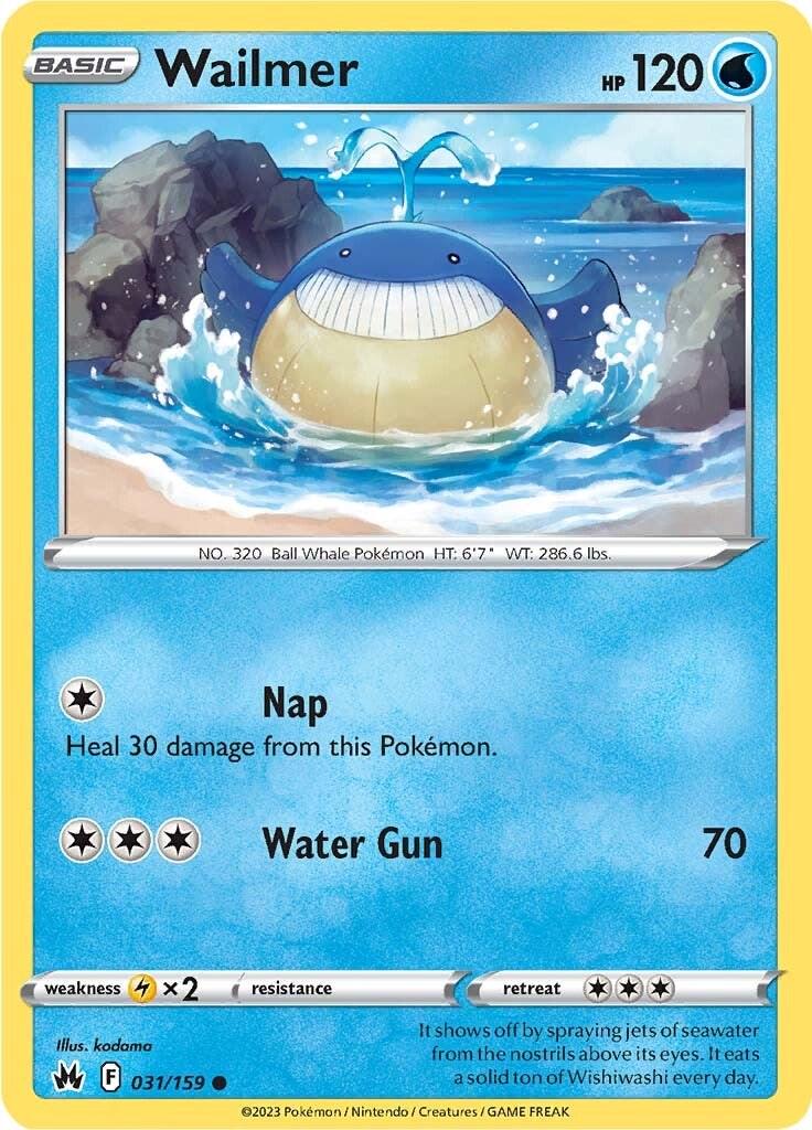 Wailmer #31 Pokemon Crown Zenith