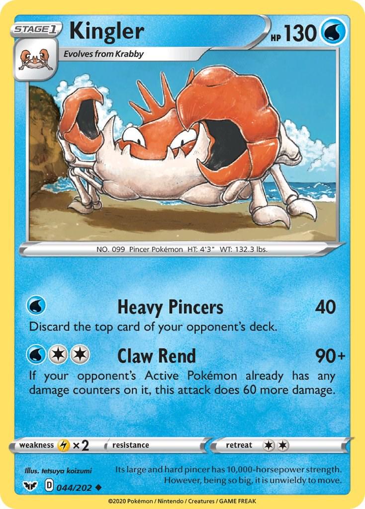 Kingler #44 Pokemon Sword & Shield