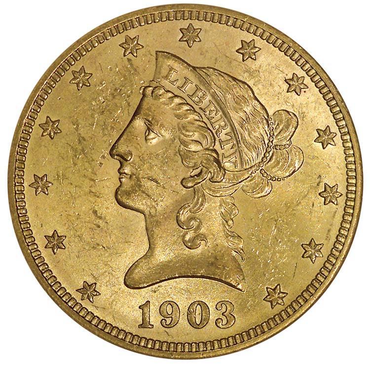 1903 Coins Liberty Head Gold Eagle