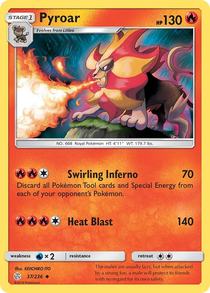 Pyroar #37 Pokemon Cosmic Eclipse