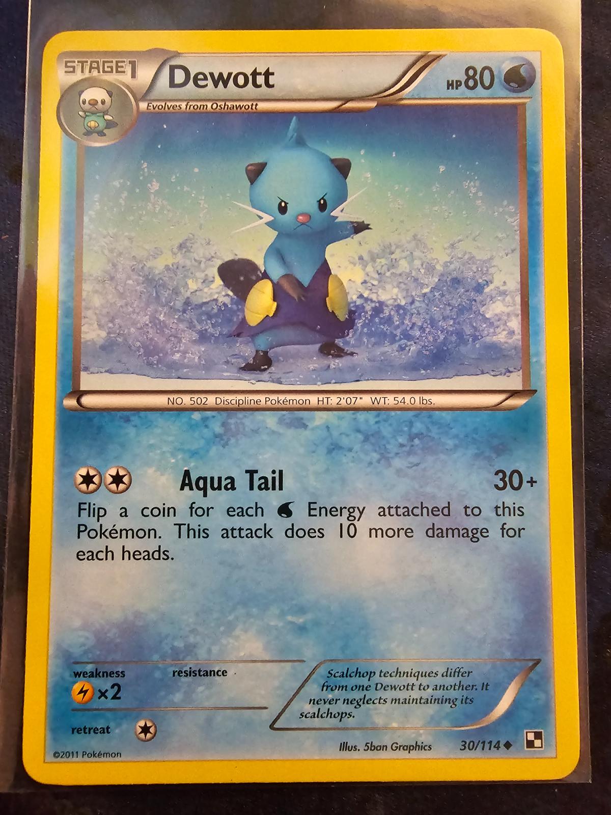 Dewott #30 Pokemon Black & White