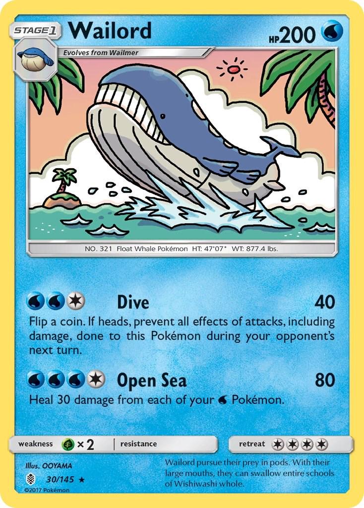 Wailord #30 Pokemon Guardians Rising