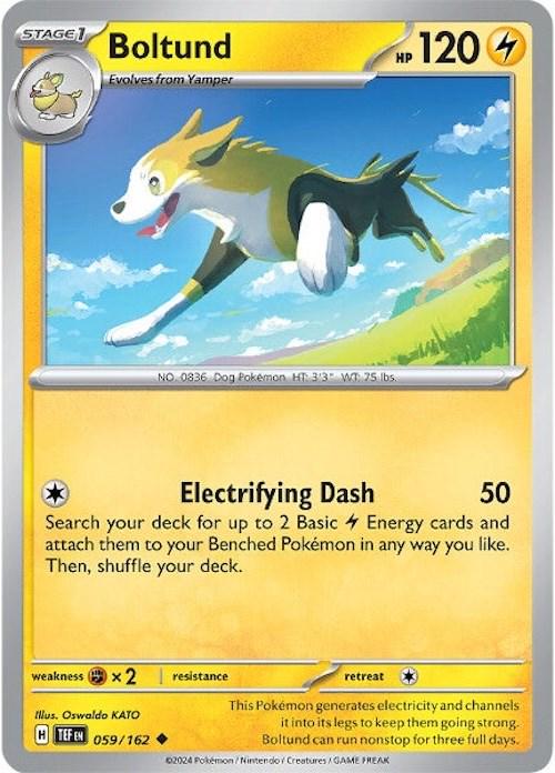 Boltund #59 Pokemon Temporal Forces