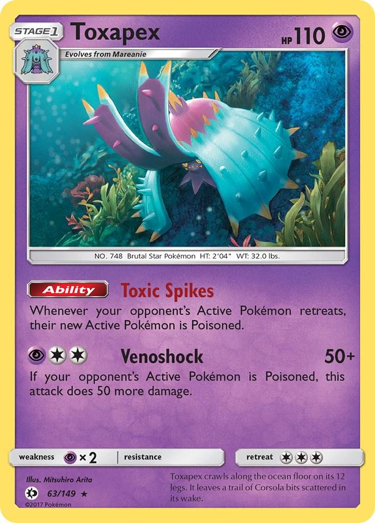 Toxapex #63 Pokemon Sun & Moon