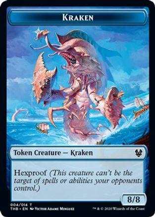 Kraken Token #4 Magic Theros Beyond Death