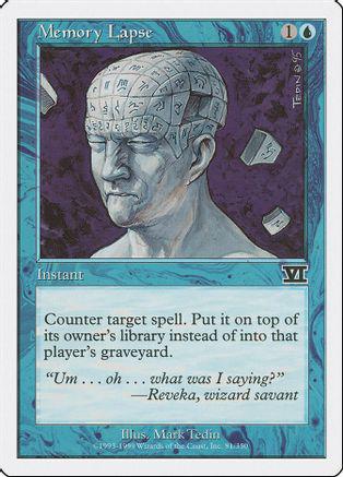 Memory Lapse Magic 6th Edition