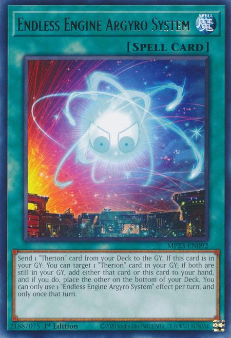Endless Engine Argyro System MP23-EN092 YuGiOh 25th Anniversary Tin: Dueling Heroes Mega Pack