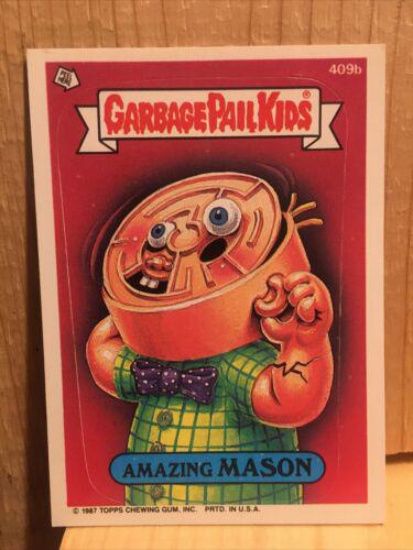 Amazing MASON #409b 1987 Garbage Pail Kids