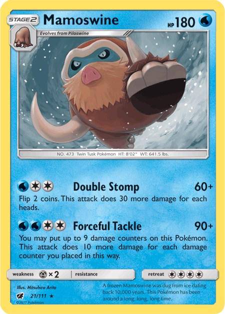 Mamoswine #21 Pokemon Crimson Invasion