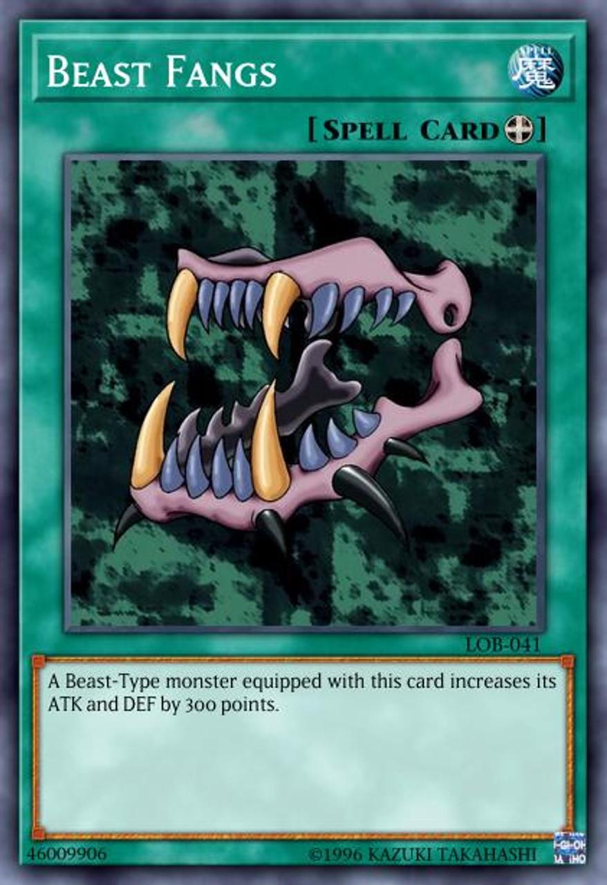 Beast Fangs LOB-041 YuGiOh Legend of Blue Eyes White Dragon