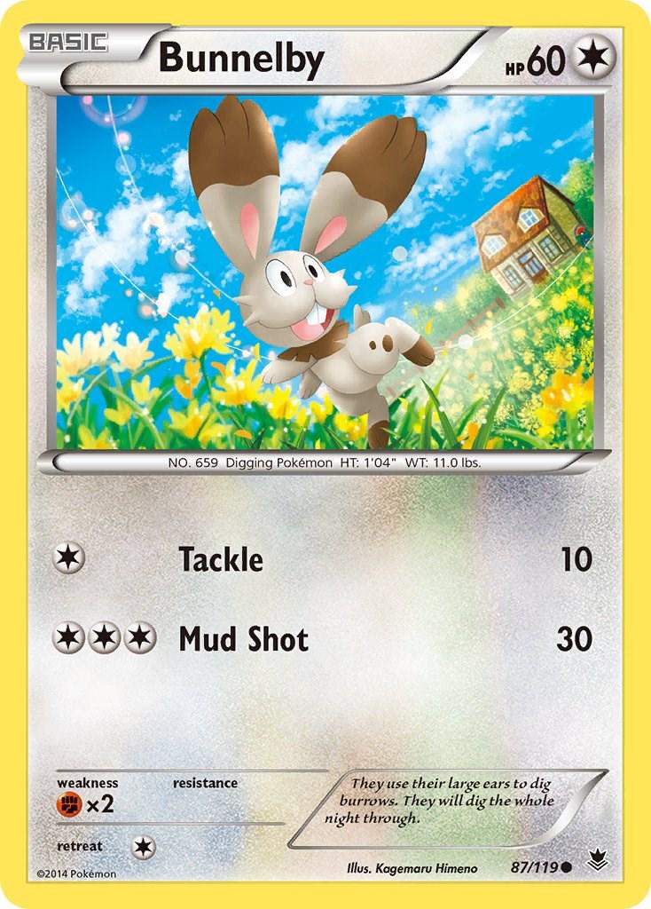 Bunnelby #87 Pokemon Phantom Forces