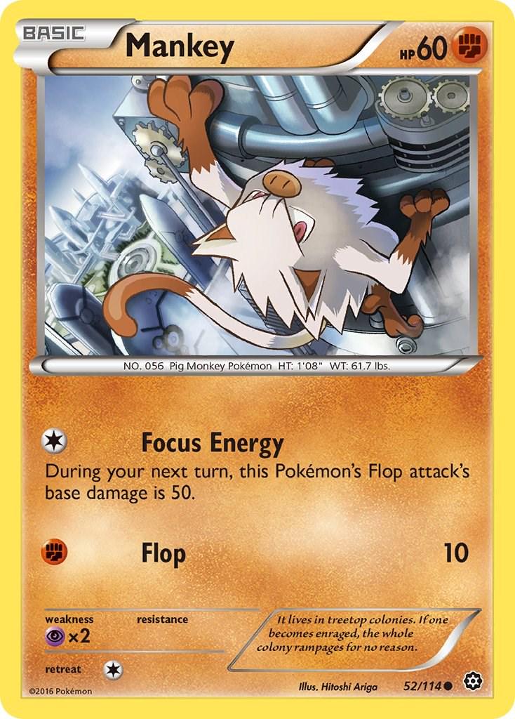 Mankey #52 Pokemon Steam Siege