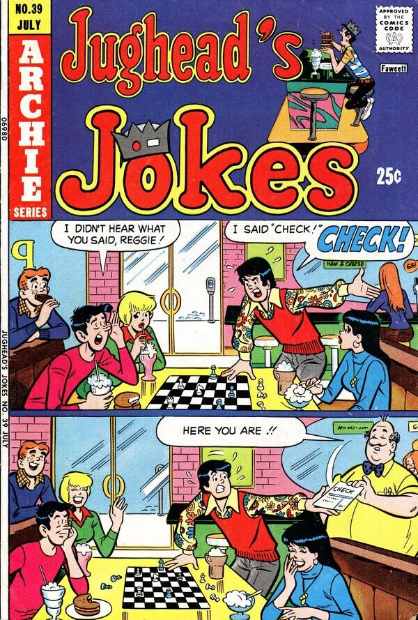 Jughead's Jokes #39 (1974) Comic Books Jughead's Jokes