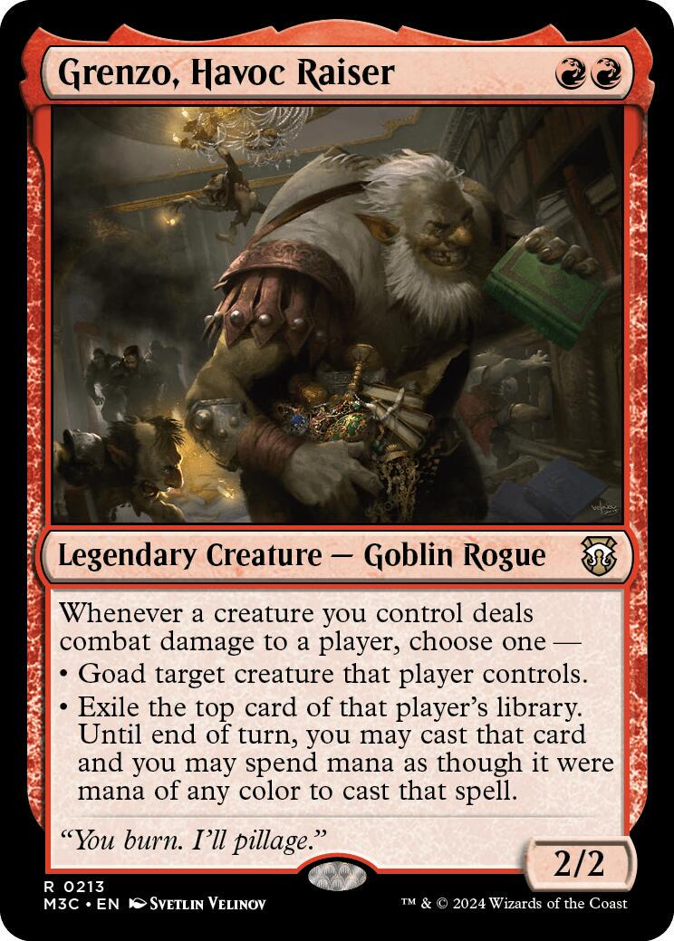 Grenzo, Havoc Raiser #213 Magic Modern Horizons 3 Commander