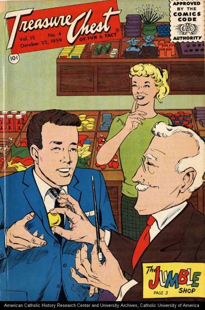Treasure Chest of Fun and Fact #4 270 (1959) Comic Books Treasure Chest of Fun and Fact