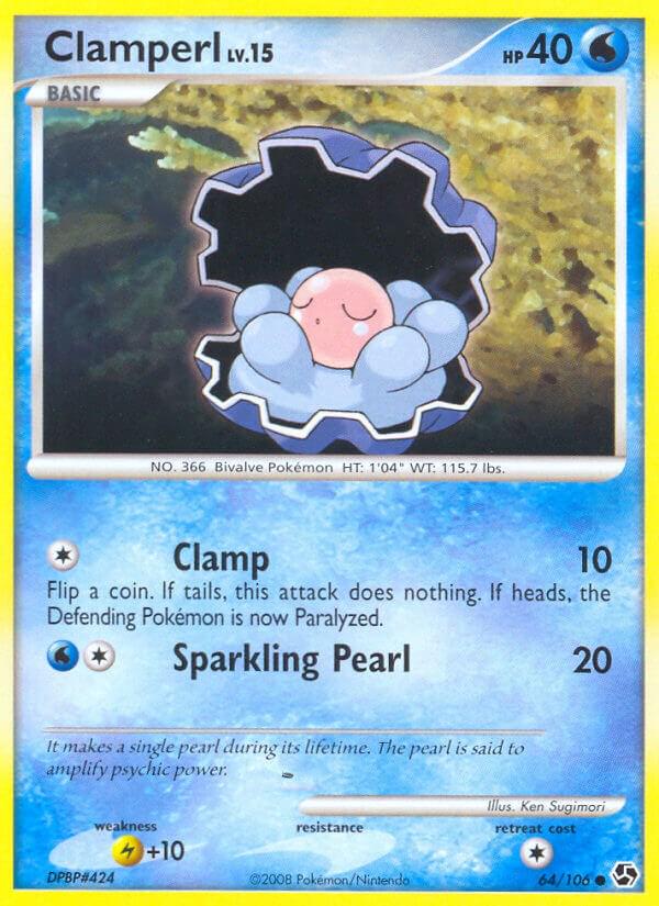 Clamperl #64 Pokemon Great Encounters