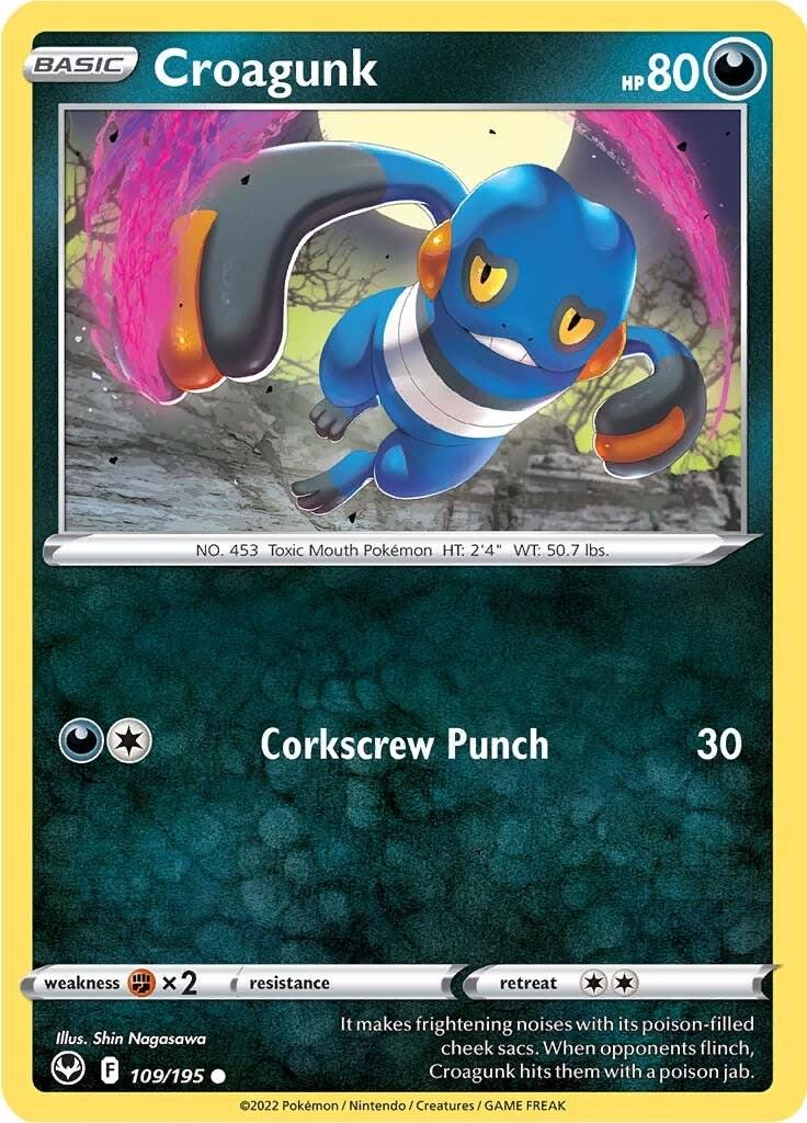 Croagunk #109 Pokemon Silver Tempest