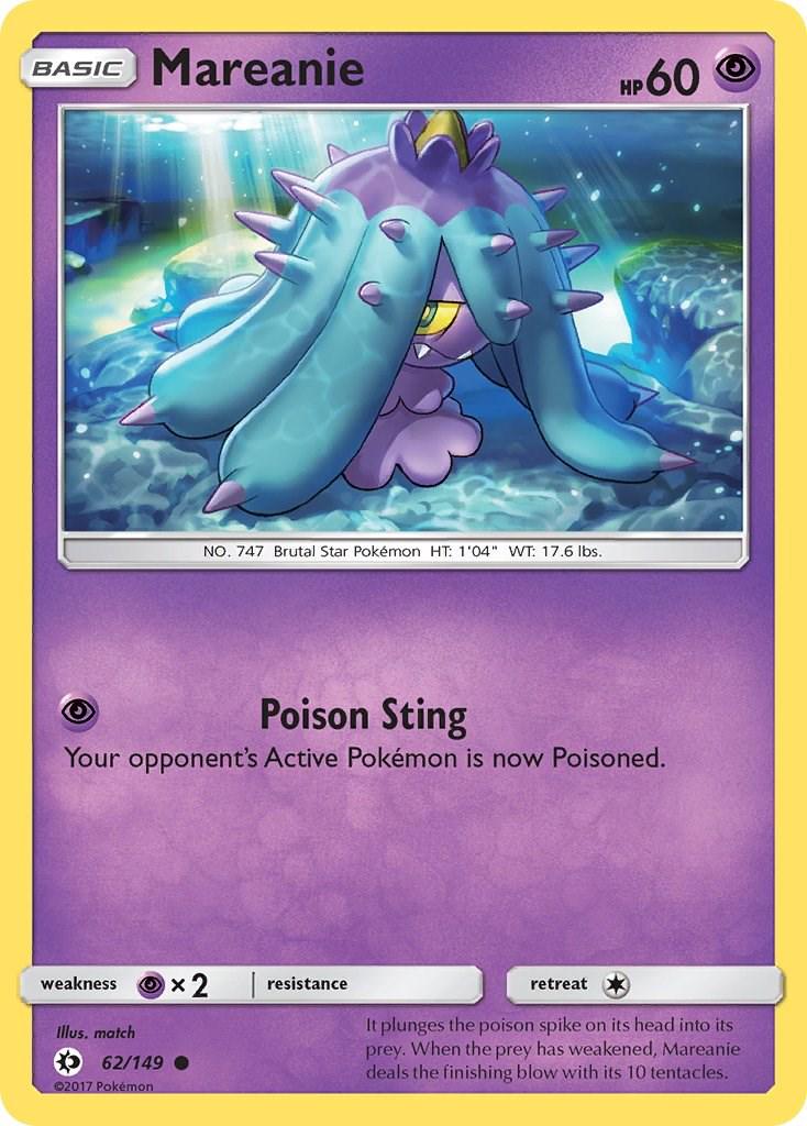 Mareanie #62 Pokemon Sun & Moon