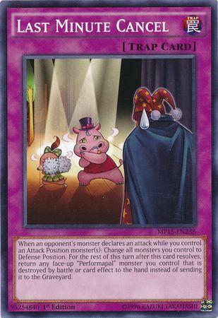 Last Minute Cancel MP15-EN238 YuGiOh 2015 Mega-Tin Mega Pack