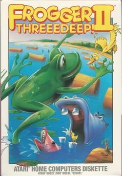 Frogger II: Threedeep Atari 400