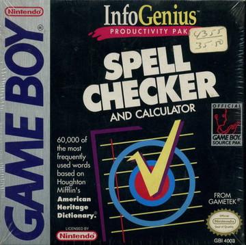 InfoGenius: Spell Checker and Calculator GameBoy