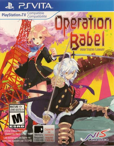 Operation Babel New Tokyo Legacy Playstation Vita