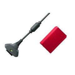 Red Rechargeable Controller Battery Pack Xbox 360