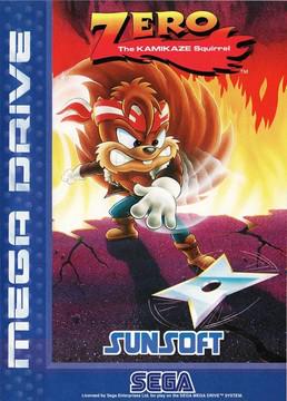 Zero the Kamikaze Squirrel PAL Sega Mega Drive