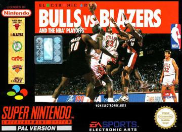 Bulls Vs Blazers and the NBA Playoffs PAL Super Nintendo
