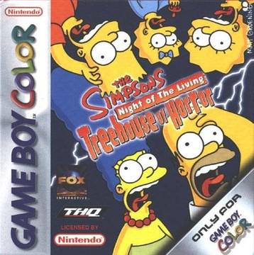 The Simpsons Night of the Living Treehouse of Horror PAL GameBoy Color