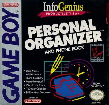 Personal Organizer & Phone Book GameBoy