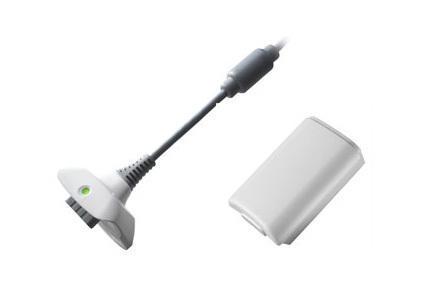 White Play and Charge Kit Xbox 360
