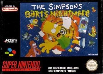 The Simpsons Bart's Nightmare PAL Super Nintendo