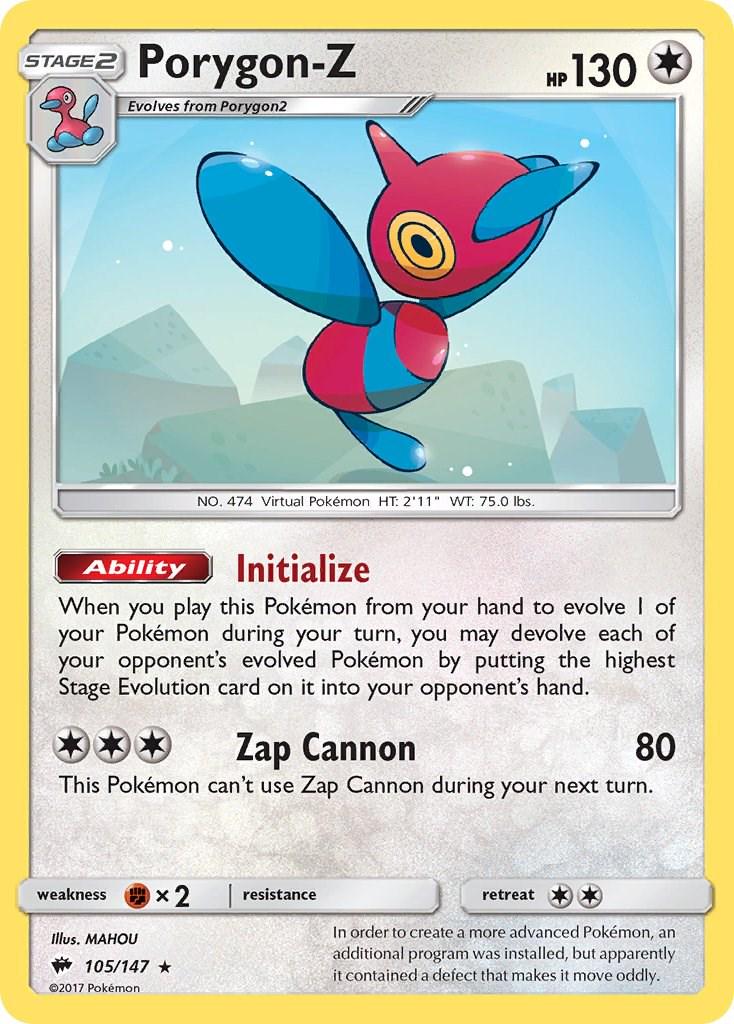 Porygon-Z #105 Pokemon Burning Shadows