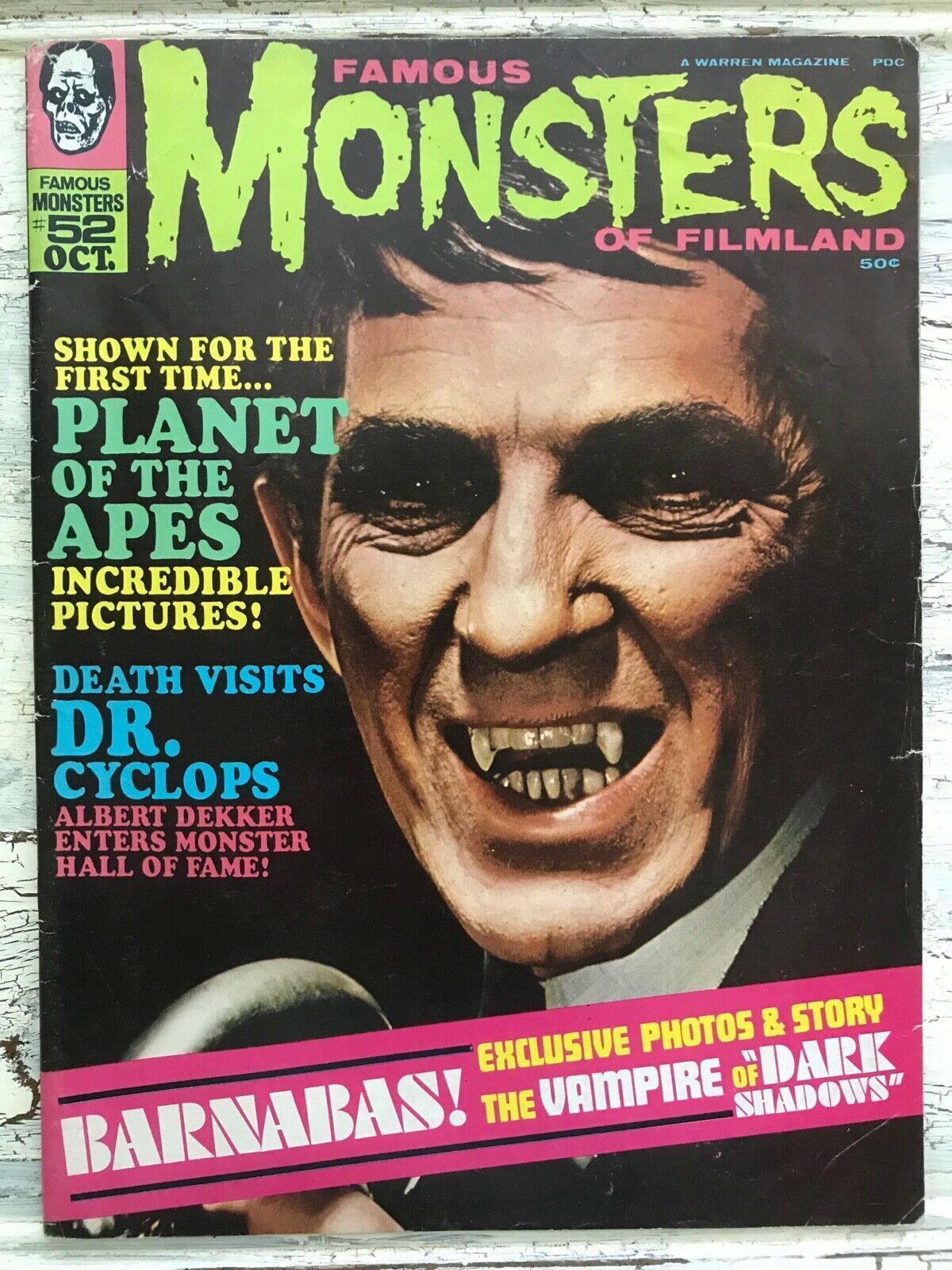 Famous Monsters of Filmland #52 (1968) Comic Books Famous Monsters of Filmland