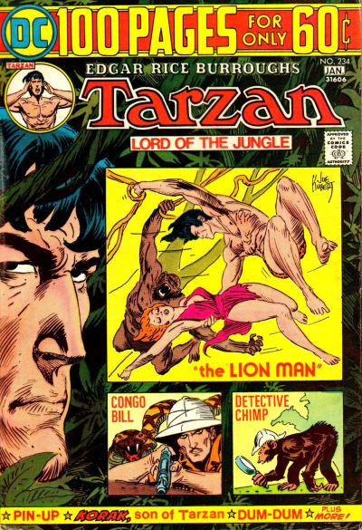 Tarzan #234 (1974) Comic Books Tarzan