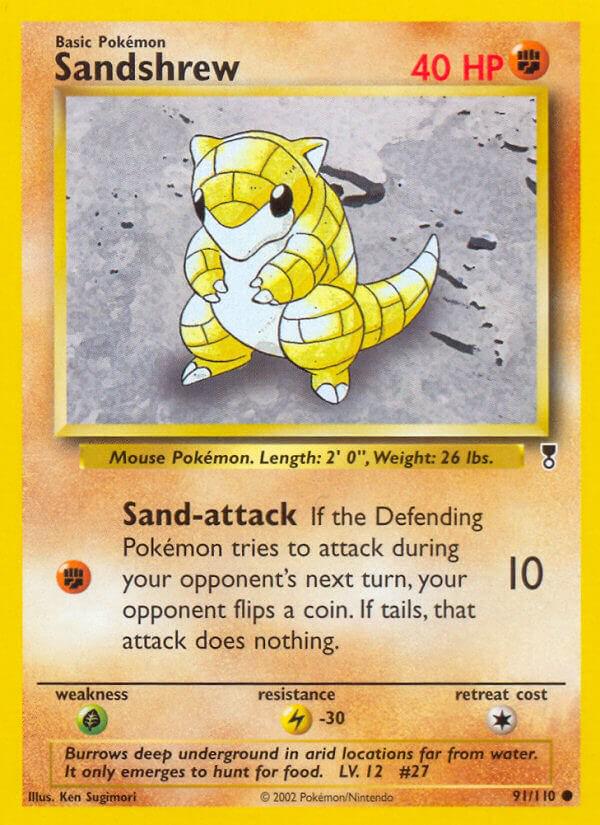Sandshrew #91 Pokemon Legendary Collection