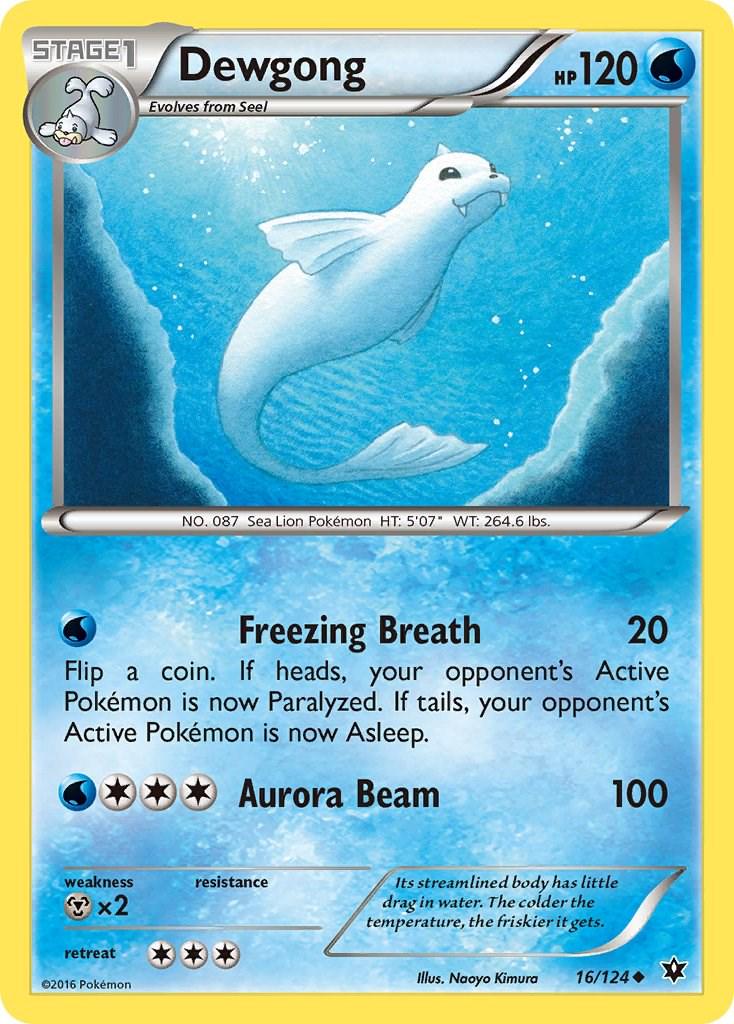 Dewgong #16 Pokemon Fates Collide