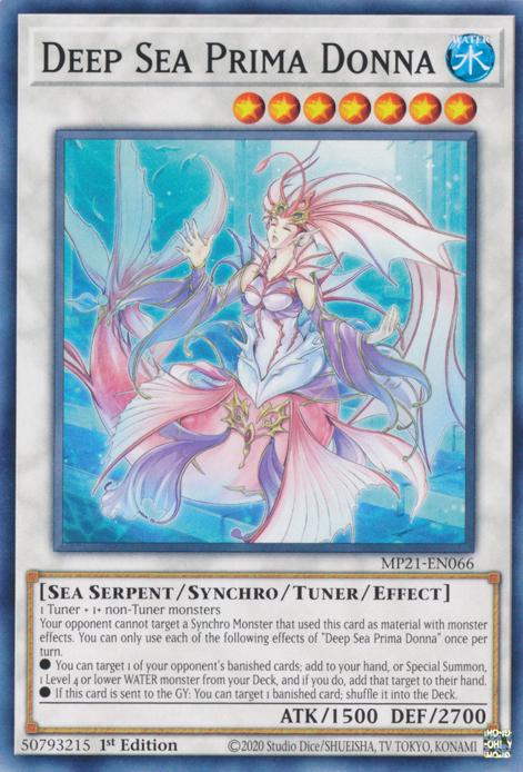 Deep Sea Prima Donna MP21-EN066 YuGiOh 2021 Tin of Ancient Battles Mega Pack