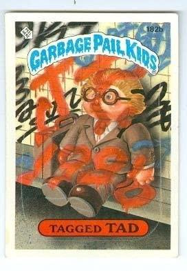 Tagged TAD #182b 1986 Garbage Pail Kids